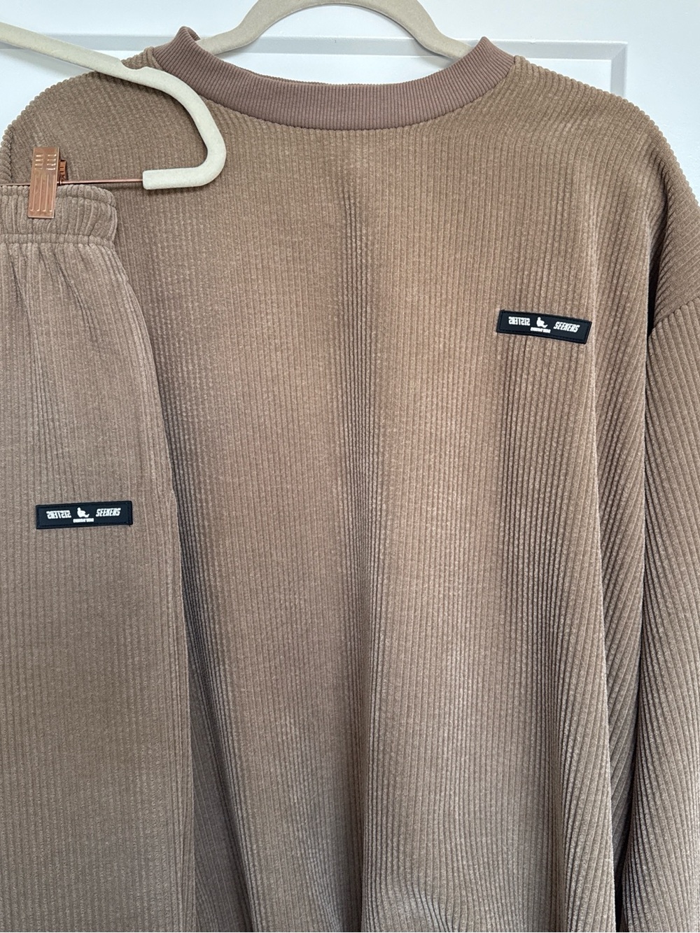 Sisters and Seekers Brown Corduroy Sweatsuit - Picture 2 of 5